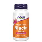 Now Foods Niacin Flush-Free 250 mg 90 kapslar